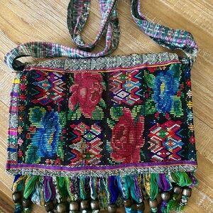 Guatemalan Boho Knitted Purse Crossbody